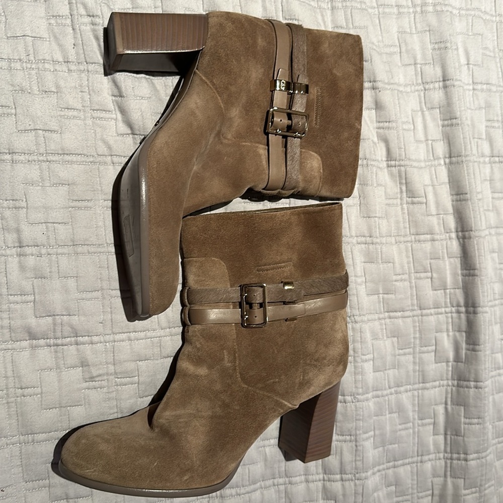 Christian Dior suede hell booties